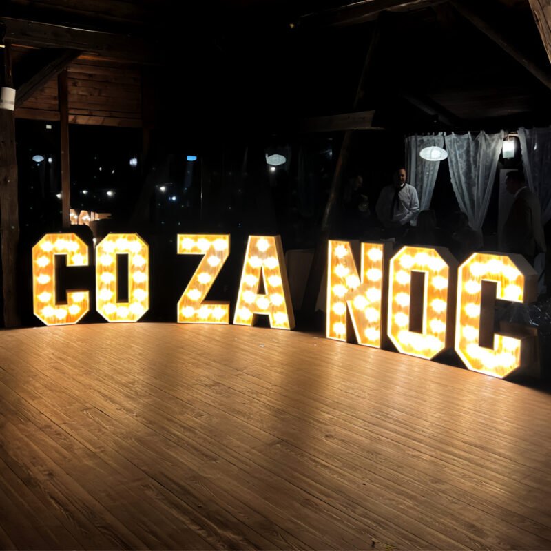 Napis Co za noc - NuEvents